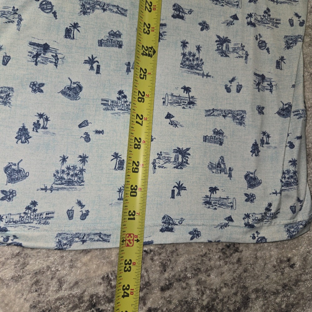 Johnnie-O Featherweight Polo XXL Tiki Bar Print UPF 50 Hammock Bay Golf - Picture 9 of 15
